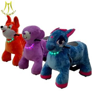 China Hansel kids battery powered animal bikes electric animal plush ride for sale factory