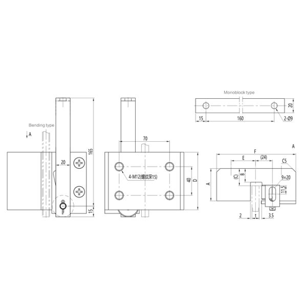Progressive Gear Elevator Safety Components With Single Roller