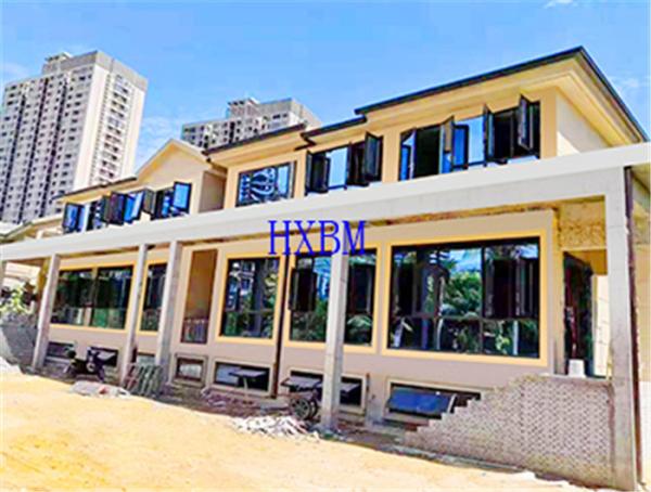 Residential Anodized color 5mm 12A double Glasses Aluminium Frame casement