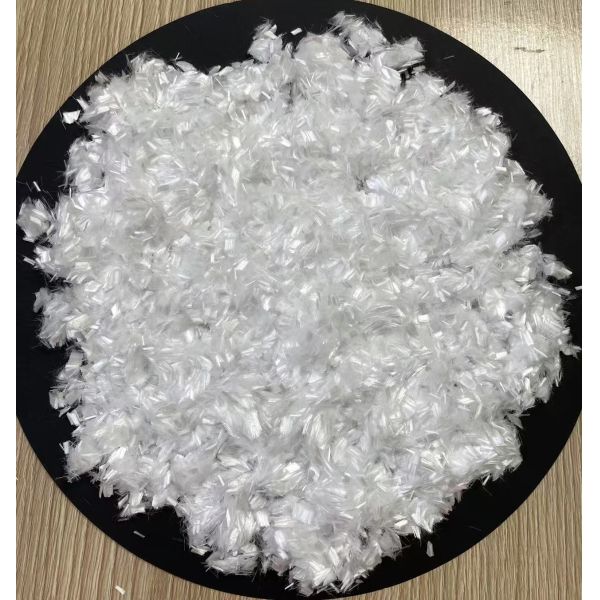 China Polypropylene Polyethylene Concrete Fiber 4.5mm White factory