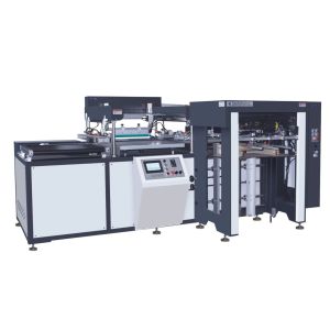 China 380V Flatbed Automatic Screen Printing Machine With 900mm Stack Height factory