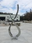 Art Modern Abstract Sculpture Stainless Steel Mirror Polished Finishing