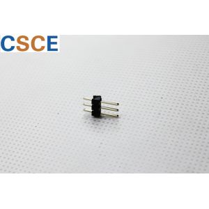 Black 1*3 Single Pin Header Connector , Pe Bag PCB Board To Board Connectors