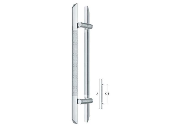 Luxury Style Glass Door Pull Handles , UPVC Door Handles Elegant Outlook High