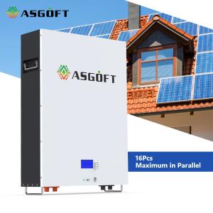 China Hybrid Grid LiFePO4 Lithium Powerwall Solar Battery 51.2 V 48 Volt 5KWh factory