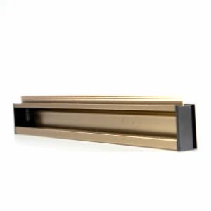 China OEM 30&quot; Bronze Aluminum Embedded Hidden Pull Handles For kitchen cabinet factory