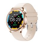 Bluetooth 5.0 RTK8762C Round Dial Smart Watch , Heart Rate Health Bracelet 240