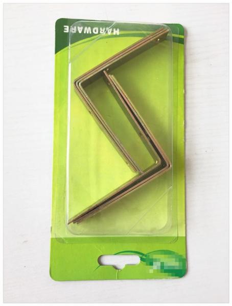 Straight Corner Braceket Blister Packing Hinge , Modern Door Handles For