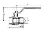 NPT/BSP Female Thread Forged Brass Ball Valve With Steel Pack Nut