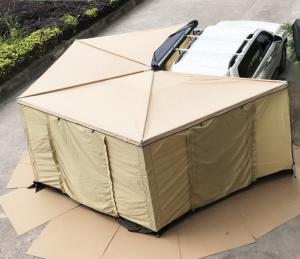China 7 - 8 - person, 270 - degree quick - opening pentagonal car - side awning tent factory