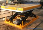 Portable Low Profile Electric Hydraulic Scissor Lift Table 800kg Wireless Remote