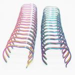 165 Sheets 3/4'' Metallic Double Wire Rings Twin Ring Wire Spiral Binding Coils