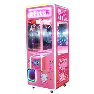 China Double Claw Crane Machine Pink Arcade Prize Cabinet Type Color Customized factory