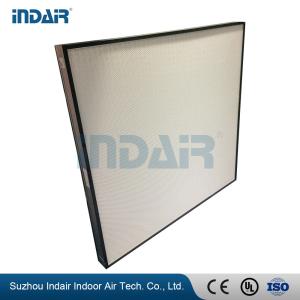 China Alumiunm Frame Clean Room HEPA Filters , Mini Pleat HEPA Filter With HV Fiberglass factory