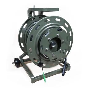 China Portable Cable Reel With Optitap SC TPU Outdoor Armored Fiber Optic Cable factory