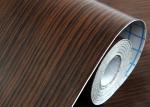 Imitation Walnut Color PVC Material Self Adhesive Wallpaper With 0.45*10M Size