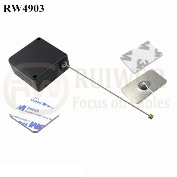 RW4903 Square Ratcheting Retractable Tether Plus Stop Function Plus Rectangular