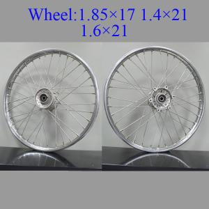 China 16 Inch Spoked Motorcycle Wheels High Precision Sliver Coated Multi - Color factory