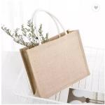 Silk Screen Plain Shopper Shopping Bag Customized Handmade Gift Beach Hemp Jute