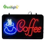 Acrylic Front Board Genilight 22*13inch COFFEE Logo Neon Open Sign Advertising