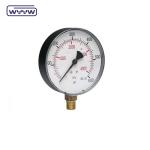 6" Black Steel Calibrated Pressure Gauge Manometer 1 Year Warranty