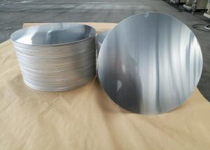 China Cookware Aluminum Sheet Circle Silver With Pre Painted Non - Stick Black Coating factory