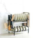 Sustainable Kitchen Storage Shelves 2 Layers Drawer Style Flavour Bottle Rack