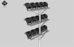 Bright LED Floodlights For Football Pitches , Stadium Flood Light 60000LM