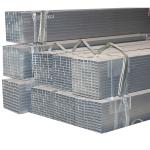 Corrugated Square Tubing Galvanized Steel Pipe Iron Rectangular For Carports