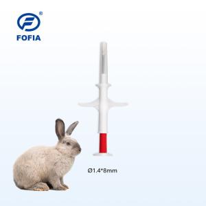 China 134.2 KHz RFID Animal ID Microchip 6 Adhesive-Stickers 5-10cm Read Range 6.86g Weight factory