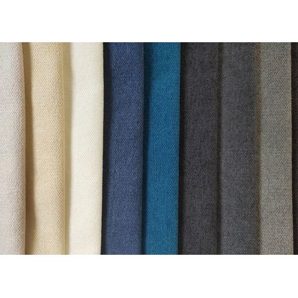 China Knitted Plain Sofa Fabric ISO9001 Faux Linen Fabric Polyester factory