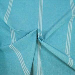 China 170gsm Cationic Polyester Plain Weave Stripe Poly Brush Spandex factory