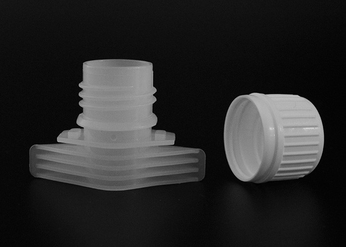 Food Grade Plastic Stand Up Pouch Spout Caps Blue Color Diameter 16mm