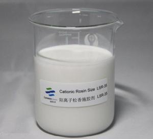 China White Emulsioncan Clarified Water Cationic Rosin 35% Solid Content factory