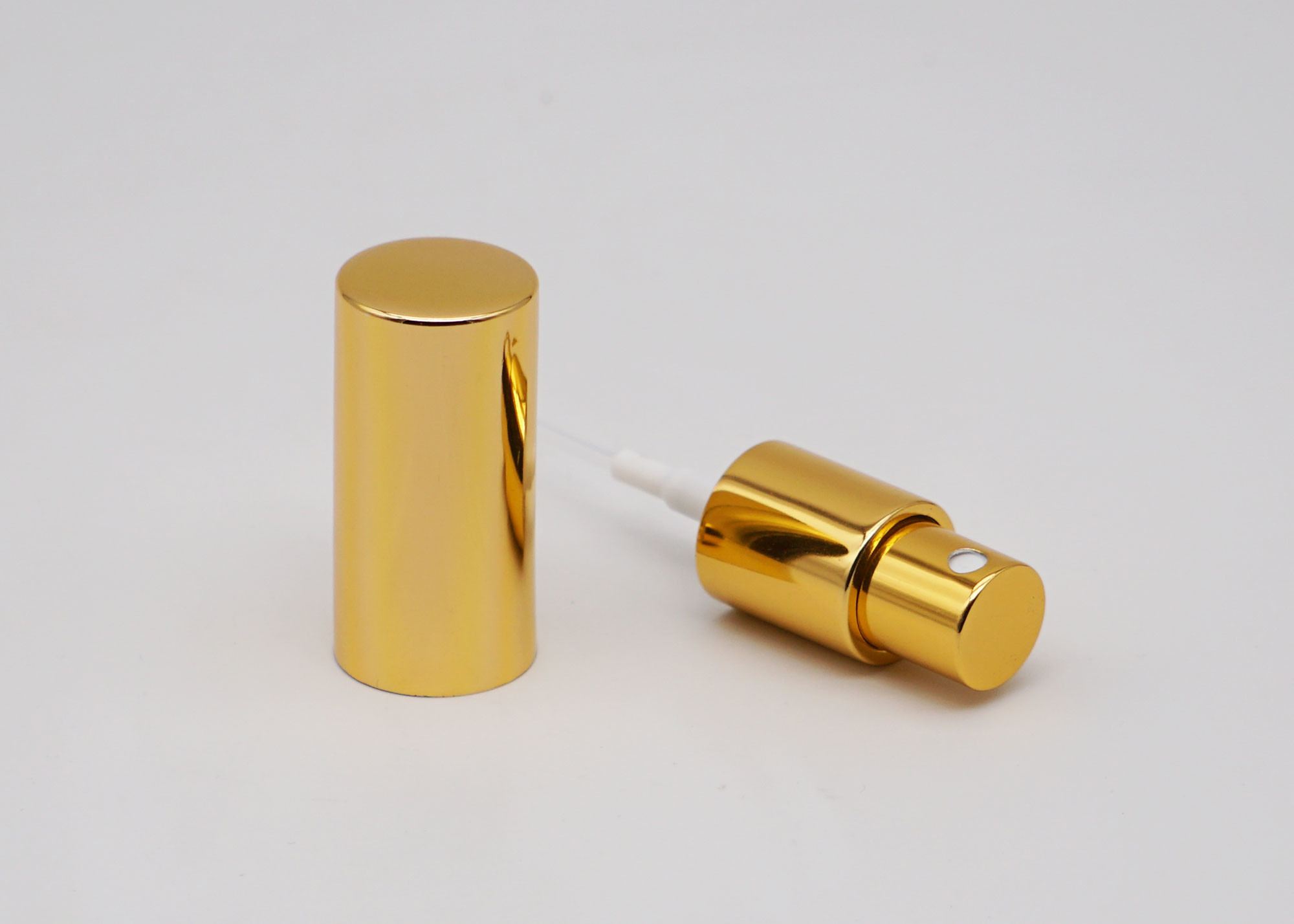 Anodised Aluminum Shiny Color Perfume Spray Pump Bottle Tops