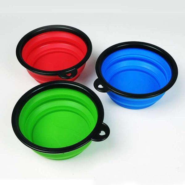 Portable Outdoor Folding Bowl Dog Silicone Food Bowl Environmentally Friendly