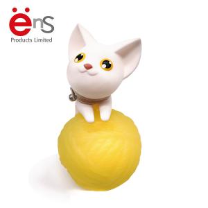 China Cute PVC Plastic Toys , Cat Piggy Bank For Coin Storage 9.5×19×14.5 Cm factory