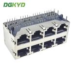 DGKYD59212488HWA1DY1A Shield 2x4 Multi Port RJ45 Connector Without Light /