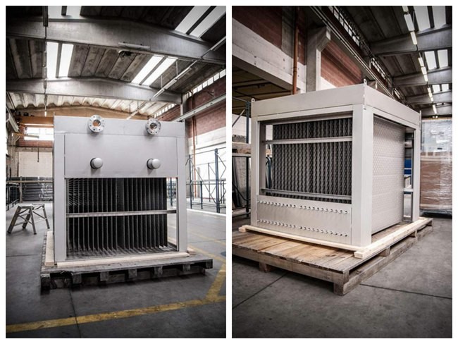 Stainless Steel Pillow Plate Falling Film Chiller Cabinet