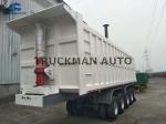 Heavy Duty Semi Tipper Trailer , Semi Bottom Dump Trailers With Hyva Brand