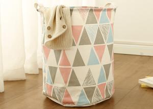 China Foldable washing laundry clothes basket toy storage bag large box customizable colors banjour lacework factory