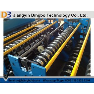 China Aluminum Sheet Roof Panel Roll Forming Machine Hydraulic Cutting on sale