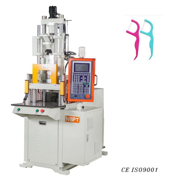 China VERTICAL Standard Plastic Injection Molding Machines For Tooth Floss Sticks factory