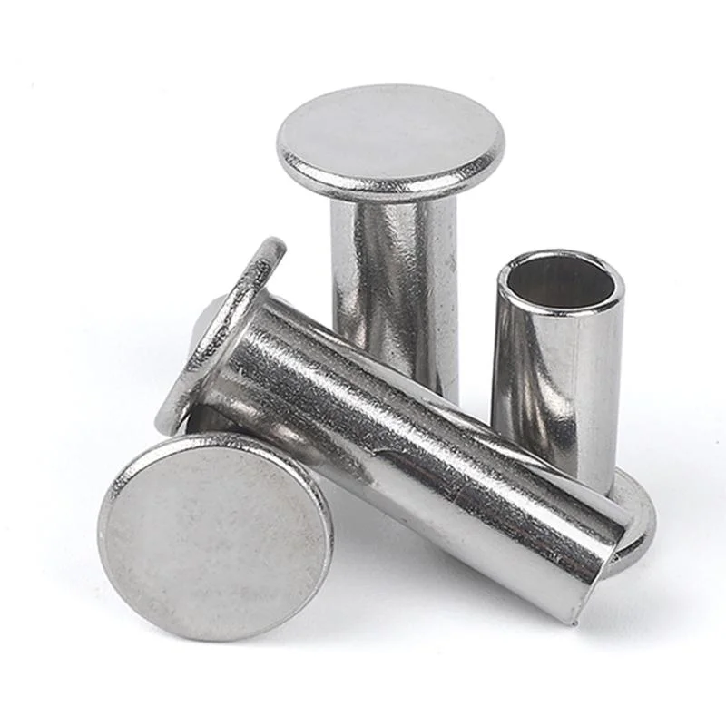 Stainless Steel Flat Head Half Rivet DIN6792