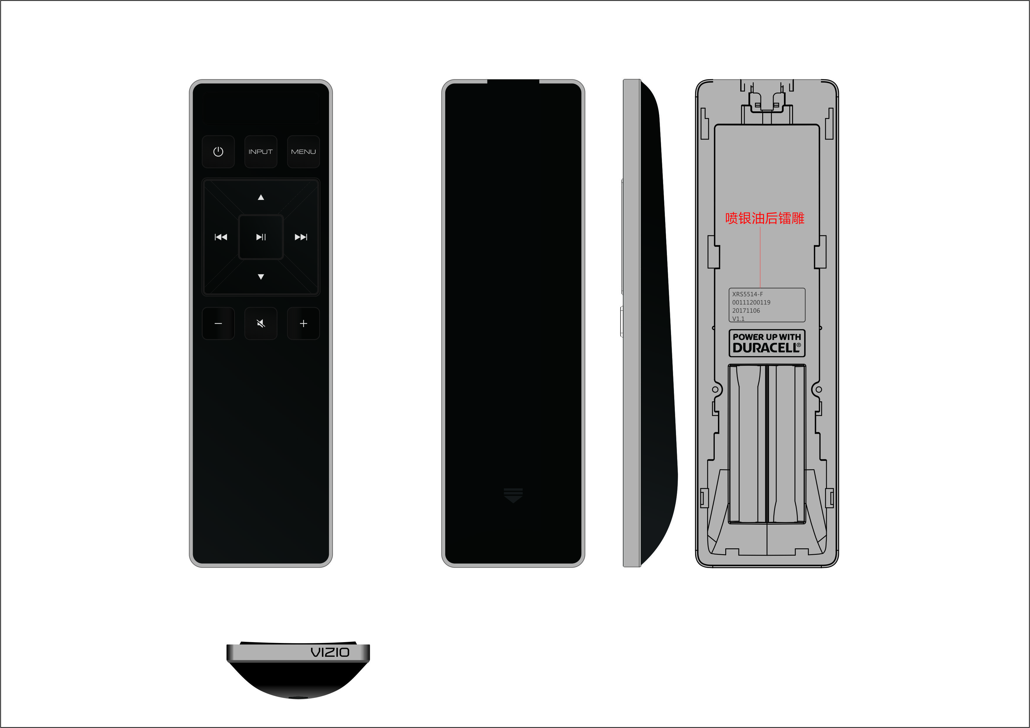 Portable TV Box Remote Control , Remote Control For Cable Box Compact Design
