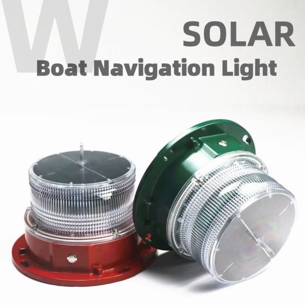 Nautical Deck LED Boat Navigation Lights 3nm-4nm Visibility Solar Powered Marine