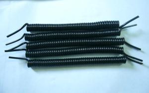 China Factory OEM TPU High Quality Black Spiral Coil Tether Part 2.5mm Diametre 15cm Length factory