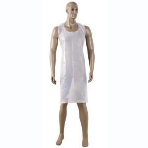 China 10 Pcs / Bag Beauty Salon Disposable White Plastic Aprons factory