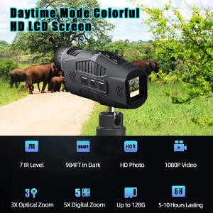 China Hunting Mini Night Vision Binoculars Telescope 1080P factory