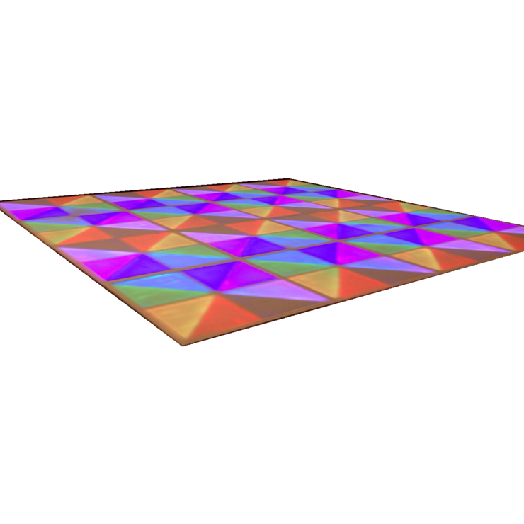 1by1m DMX RGB LED Dance Panels for Wedding Party Lights in White Acrylic Material